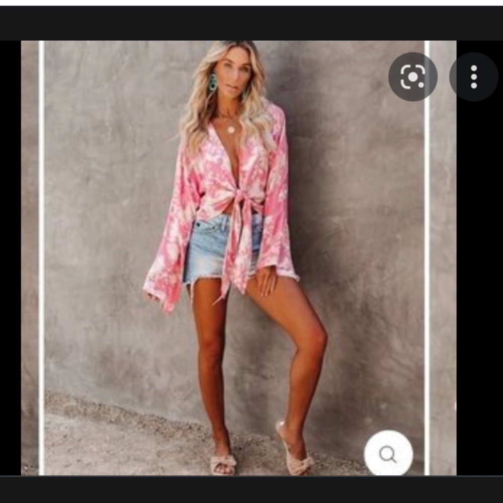 VICI - ALL INCLUSIVE TIE DYE TOP - XS